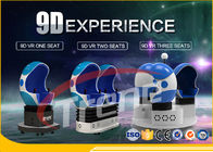 5D Movies+12PCS 갱신 360도 자전 플랫폼을 가진 주황색 호화스러운 좌석 유원지 9D VR 시뮬레이터