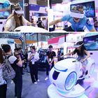 E3 헬멧 9D VR 시뮬레이터 LED를 가진 전기 오토바이 VR 기계 백색은 점화합니다