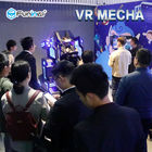 LED를 가진 테마 파크 9D VR 시뮬레이터 단독 플레이어 VR Mecha 검정은 점화합니다