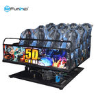 5D 7D 영화관 9D VR 시뮬레이터 Funin 6-12는 3DM 유리 알루미늄 합금 금속 스크린에 자리를 줍니다