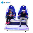 아이를 위한 파란과 백색 VR 9D 계란 의자 쌍둥이 좌석 아케이드 기계 2 좌석은 주차합니다