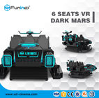 3.8KW 220V 9D VR 시뮬레이터 롤러코스터 6는 VR 암흑 화성에 자리를 줍니다