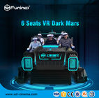 FuninVR 뜨거운 판매 아케이드 6는 VR 유원지를 위한 어두운 3월 3.8KW 가상 현실 경험에 자리를 줍니다