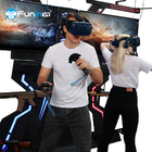 상호 작용하는 롤러 코스터 선수들은 2명 멀티 플레이어들을 쏘는 VR FPS를 간격을 둡니다