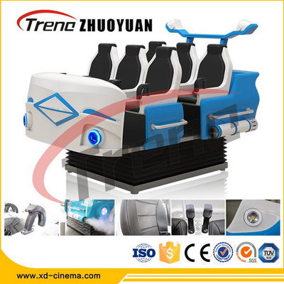 자동차 쇼를 위한 오락 롤러코스터 9D 가상 현실 시뮬레이터 6 좌석