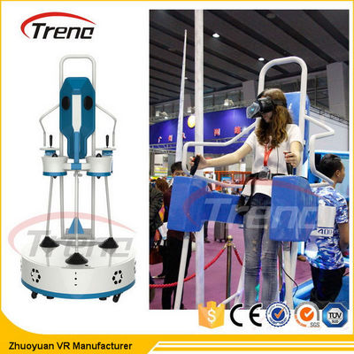 상호 작용하는 360도 슈퍼마켓은 단독 플레이어를 위한 비행 VR 시뮬레이터를 위로 서 있습니다