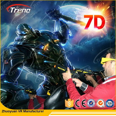 6 좌석 특수 효과 체계 220V 5.50KW를 가진 전기 7D 영화관