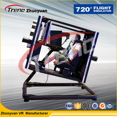 360의 ° 자전 플랫폼을 가진 총격사건 전투 VR 비행 모의 조종 장치 단독 플레이어