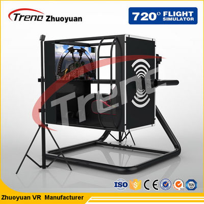 360의 ° 자전 플랫폼을 가진 총격사건 전투 VR 비행 모의 조종 장치 단독 플레이어