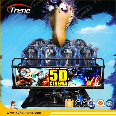 가상 현실 도박 장치를 가진 유압 장치 이동할 수 있는 5D 영화관