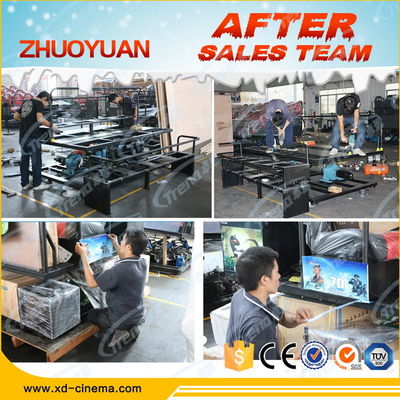 가상 현실 도박 장치를 가진 유압 장치 이동할 수 있는 5D 영화관