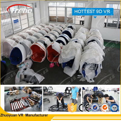 VR 게임 220V를 가진 상점가 3 좌석 9d 가상 세계 시뮬레이터