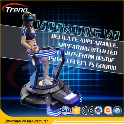 상점가에 있는 롤러코스터 진동 운동 VR 헬멧 시뮬레이터