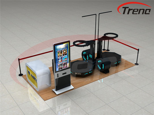 360 정도 운영하는 운동 디딜방아 9D VR 보행자 헤드폰 360도 시각 시뮬레이터