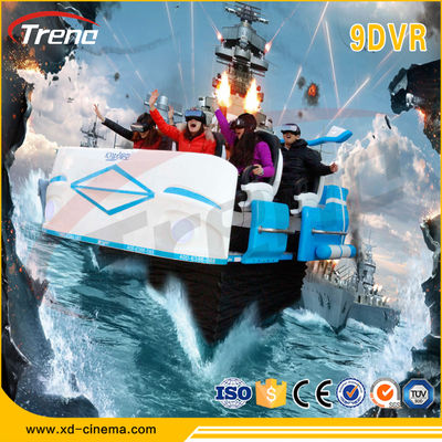 360 ° 자전 플랫폼 9D VR 장비 6 Seater 9D 활동 영화관 세륨 증명서