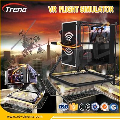 9D VR 720도 자전 조종실 VR 게임을 위한 360도 비행 모의 조종 장치 6.0 KW