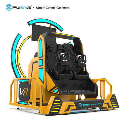360° 회전 VR 비행 시뮬레이터 몰입 스롤러 코스터 VR 아케이드 게임 기계