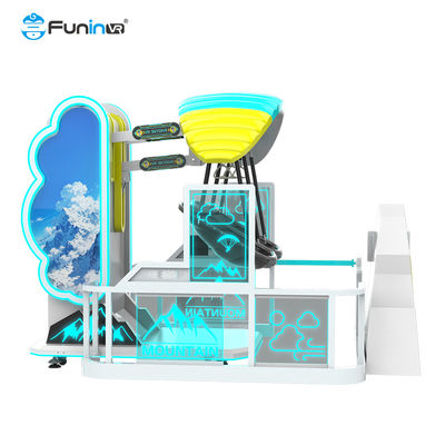 Funin VR 모션 컨트롤 6석 9D VR 스카이다이빙 듀얼 플레이어 모션 시뮬레이터 (바람 & 물 효과 포함)