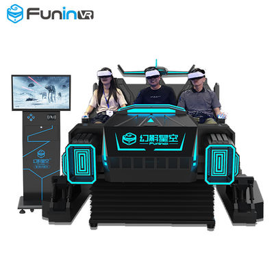 9D Virtual Reality Cinema VR Shooting Games 6 Seats Car Simulator With CE Verified