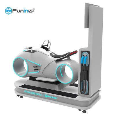 백색 색깔 9D 가상 현실 시뮬레이터 복수 경기자 Vr 자동차 운전 오토바이 경주 700KW