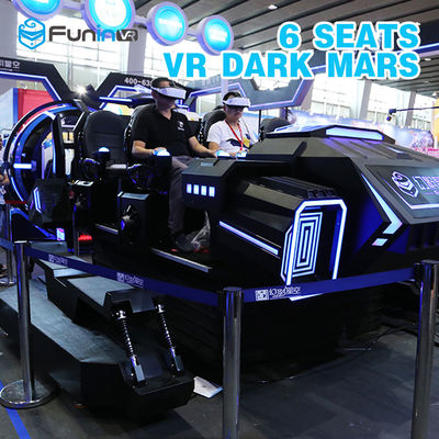 매력적인 9D 가상 현실 시뮬레이터, 6 Seater VR 영화관 극장 탱크 모양