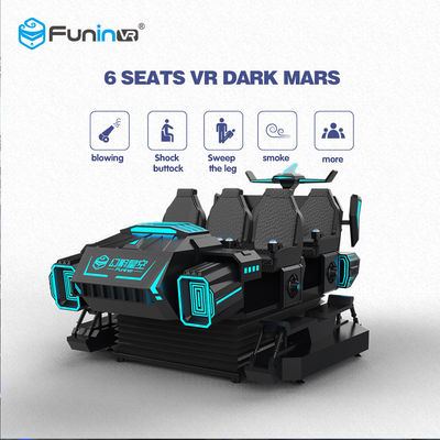 매력적인 9D 가상 현실 시뮬레이터, 6 Seater VR 영화관 극장 탱크 모양