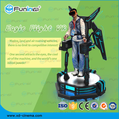 360 정도 전망 총격사건을 가진 상호 작용하는 9D VR 영화관 독수리 비행 모의 조종 장치는 220V를 총으로 쏩니다