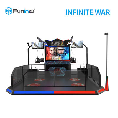 2 중간 나이를 위한 HTC Vive 헤드폰을 가진 선수 9D VR 총격사건 시뮬레이터