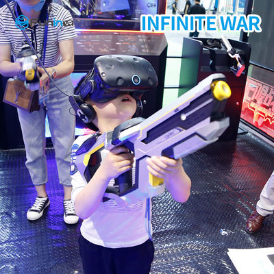 2 중간 나이를 위한 HTC Vive 헤드폰을 가진 선수 9D VR 총격사건 시뮬레이터