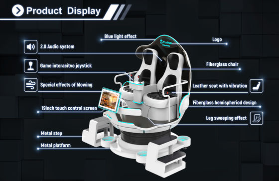 가상 현실 VR 9D 상영관 공장도 가격 9d VR (가상현실) 3d 안경 2 좌석 200 킬로그램 VR 오락 게임 9d 시뮬라도 상영관