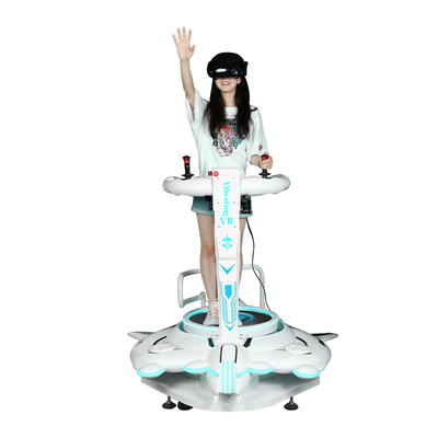워커 러닝 머신 시뮬레이터를 촬영하는 놀이공원 VR 워커 가상 현실