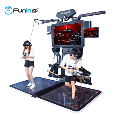 아케이드를 촬영하는 2 선수들 9D VR 게임기 가상 현실 총