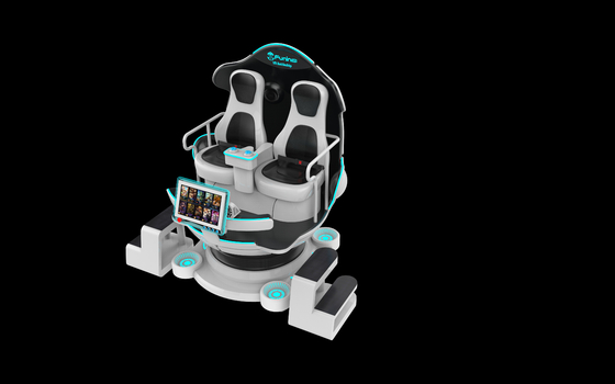 610kg 무게 용량 9D VR 의자 임메리티브 VR 경험과 조이스틱 컨트롤러