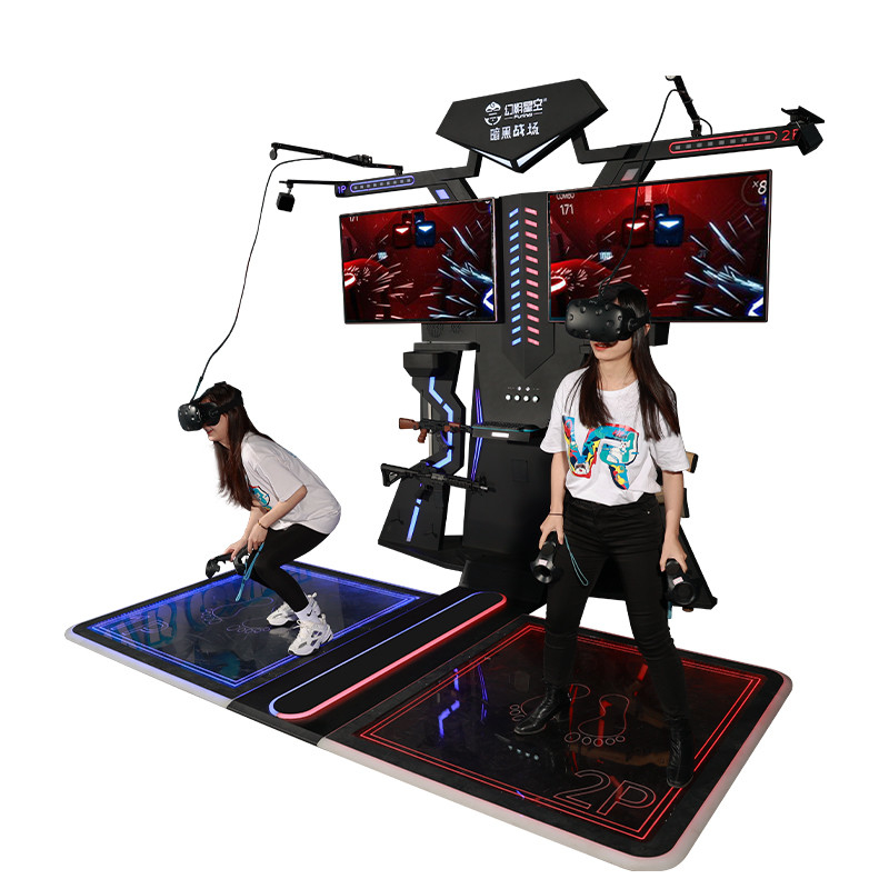 2대 선수들 VR 테마 공원 아케이드 게임 기계 비디오는 9d 가상 현실 구역을 게임합니다