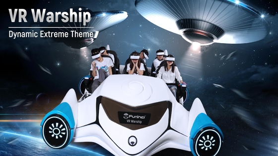 6곳 선수들 VR 군함 도약대 공원은 스릴 있는 가상 현실 아케이드 테마 공원을 경험합니다
