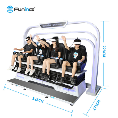 놀라운 제품 VR 기계 9D 4 좌석 영화관 게임 프로젝트 9D 가상 현실 영화관