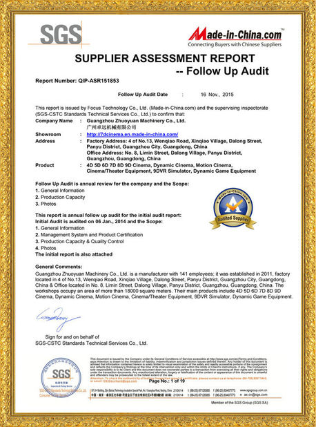 중국 Zhuoyuan Co.,Ltd 인증